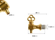 Metalna slavina u zlatnoj boji (polu-okret)-dimenzije_slike