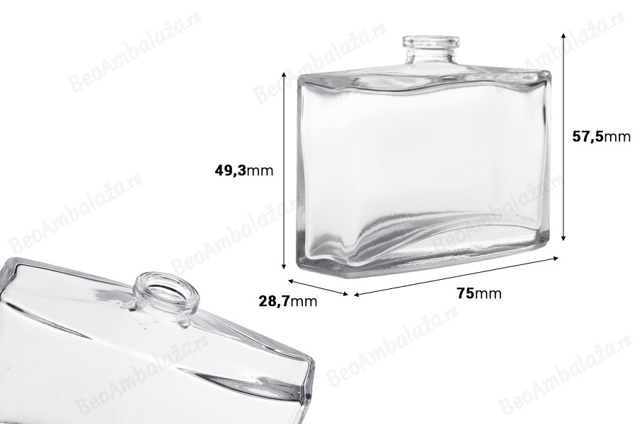 Staklena Crimp bočica za parfem 30 mL, 15mm-dimenzije_slike