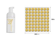 UV DTF 3D foil samolepljive reljefne etikete sa termoštampom na listu 50x40 cm u tri boje-dimenzije_slike