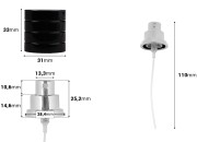 Set - sprej PP15 u zlatnoj ili srebrnoj boji sa crnim plastičnim zatvaračem (za 100mL)-dimenzije_slike