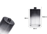Staklena cilindrična parfemska bočica od 100mL, PP15-dimenzije_slike