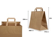 Papirna natron kesa 280x170x290mm - 25 kom-dimenzije_slike