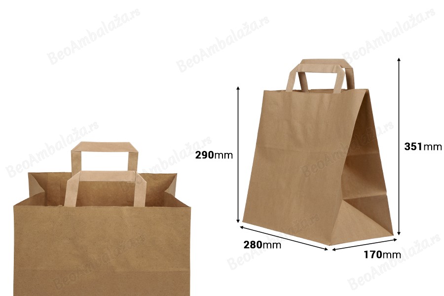 Papirna natron kesa 280x170x290mm - 25 kom-dimenzije_slike