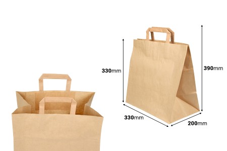 Papirna natron kesa 330x200x330mm - 25 kom-dimenzije_slike
