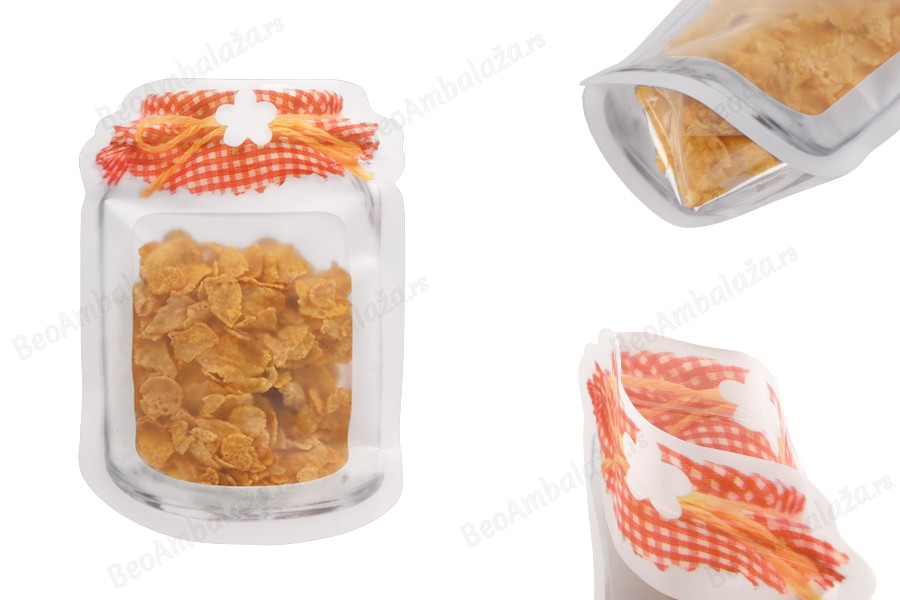 DoyPack kesica u obliku tegle sa zip zatvaranjem 105x30x154mm - 50 kom-slika_proizvoda