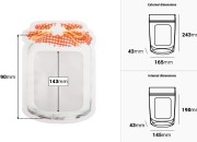 DoyPack kesica u obliku tegle sa zip zatvaranjem 165x43x243mm - 50kom-dimenzije_slike