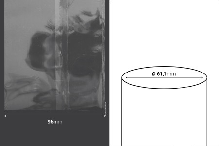 Termoskupljajuća perforirana plastična folija širine 96 mm - dužina metar (f 61.1)-2