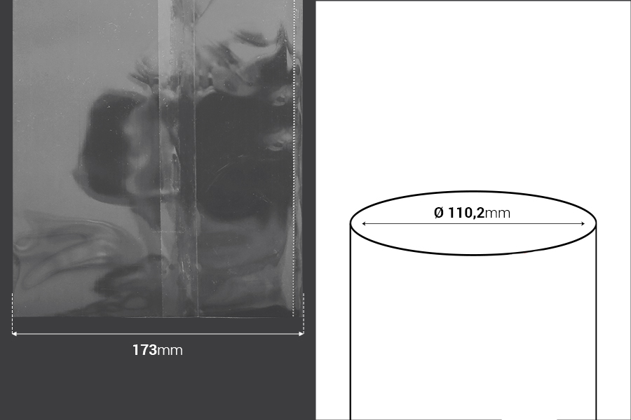 Termoskupljajuća perforirana plastična folija širine 173 mm - dužina metar (f 110.2) Termoskupljajuća perforirana plastična folija širine 173 mm - dužina metar (f 110.2)