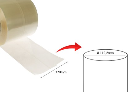 Termoskupljajuća perforirana plastična folija širine 173 mm - dužina metar (f 110.2)-dimenzije_slike