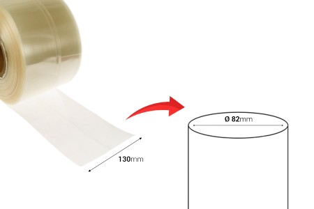 Termoskupljajuća perforirana plastična folija širine 130 mm - dužina metar (f 82)-dimenzije_slike