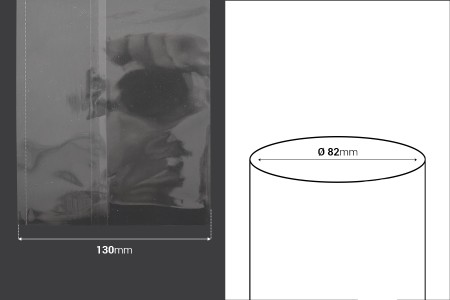 Termoskupljajuća perforirana plastična folija širine 130 mm - dužina metar (f 82)-2