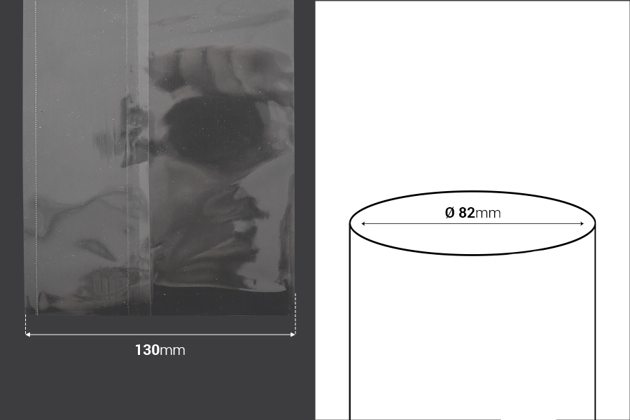 Termoskupljajuća perforirana plastična folija širine 130 mm - dužina metar (f 82) Termoskupljajuća perforirana plastična folija širine 130 mm - dužina metar (f 82)