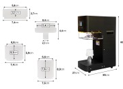 Mašina za zatvaranje - zaptivanje plastičnih limenki sa aluminijumskim poklopcima-dimenzije_slike