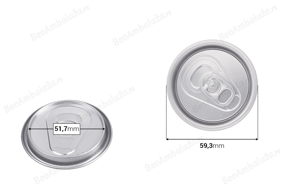 Aluminijumski zatvarač (mali otvor) za plastične limenke 21-75- (zahteva upotrebu mašine za zatvaranje) - 100 kom-dimenzije_slike