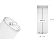 Providna (PET) plastična limenka 330mL (visoka) bez poklopca - 200 kom-dimenzije_slike