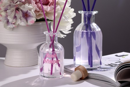 Staklena ukrasna bočica 300 ml pogodna za osveživač prostora-grupa_slika