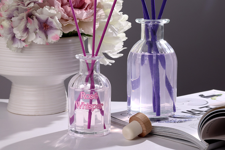 Staklena ukrasna bočica 120 ml pogodna za osveživač prostora-grupa_slika