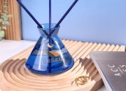 Staklena plava ukrasna bočica 200 ml za osveživač prostora-grupa_slika