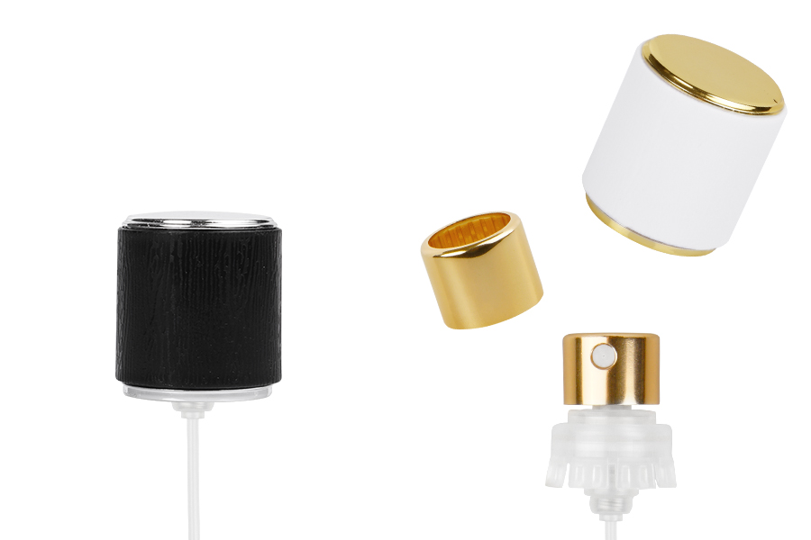 Aluminijumski sprej sa drvenim poklopcem za parfemske bočice sa Crimp sigurnosnim zatvaranjem 15 mm-slika_proizvoda