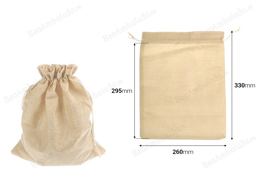 Platnena vrećica 260x330 mm - 20 kom-dimenzije_slike