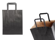 Papirna poklon kesa 240x140x300 mm u crnoj boji sa ručkom - 12 kom-slika_proizvoda
