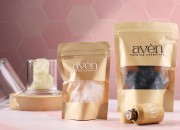 Kraft DoyPack kesice 140x40x200mm sa zip zatvaranjem i prozorom, unutrašnjom i spoljašnjom providnom oblogom, ovalnim dnom i sa mogućnošću termo zatvaranja – 100kom-grupa_slika