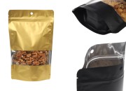 Aluminijumske DoyPack kesice 160x40x240 mm sa zip zatvaranjem, rupicom, prozorom i mogućnošću termo zatvaranja – 100 kom-slika_proizvoda