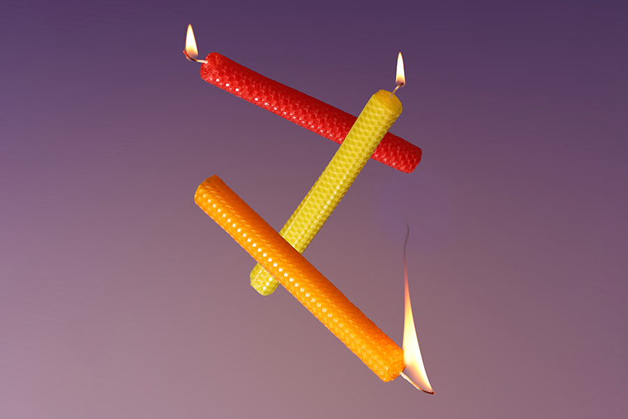 Komplet za izradu sveća od pčelinjeg voska u raznim bojama (10 listova)-grupa_slika