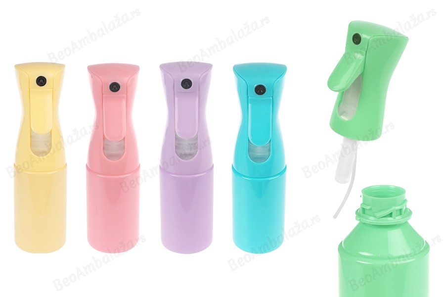 Plastična dopunjiva bočica sa raspršivačem od 200 mL, u različitim bojama-slika_proizvoda