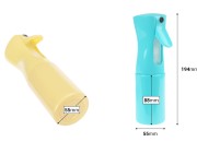 Plastična dopunjiva bočica sa raspršivačem od 200 mL, u različitim bojama-dimenzije_slike