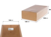 Kartonska kutija (300gsm) za pakovanje 220x120x60 mm na izvlačenje sa providnim spoljašnjim delom, bele ili kraft boje - 12 kom-dimenzije_slike