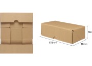 Kartonska kutija za pakovanje 170x80x55 mm od troslojnog kartona, samosklapajuća - 10 kom Kartonska kutija za pakovanje 170x80x55 mm od troslojnog kartona, samosklapajuća - 10 kom