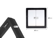 Plastični ram za izlaganje proizvoda 67x20x67 mm sa folijom - 10 kom-dimenzije_slike