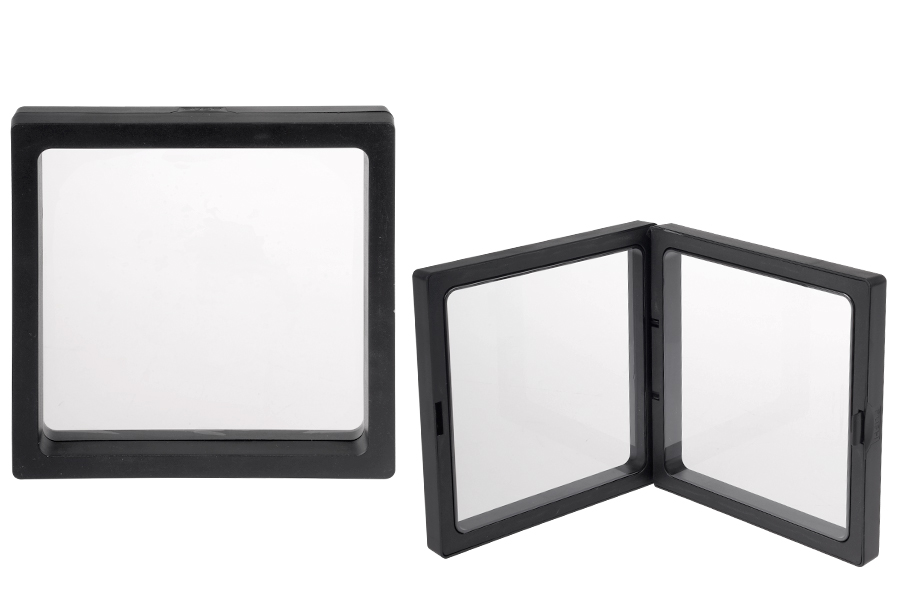 Plastični ram za izlaganje proizvoda 107x20x107 mm sa folijom - 10 kom