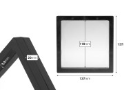 Plastični ram za izlaganje proizvoda 137x20x137 mm sa folijom - 10 kom