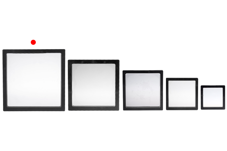 Plastični ram za izlaganje proizvoda 177x20x177 mm sa folijom - 10 kom