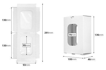 Kartonska kutija za pakovanje proiyvoda 136x100x46 mm sa unutrašnjom zaštitnom folijom - 20 kom-dimenzije_slike