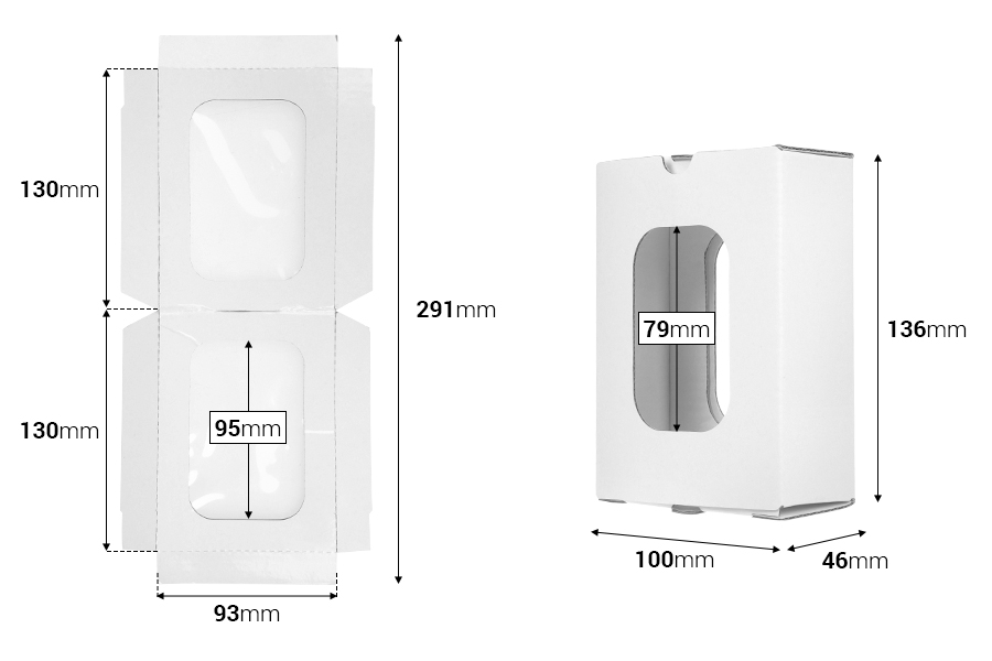 Kartonska kutija za pakovanje proiyvoda 136x100x46 mm sa unutrašnjom zaštitnom folijom - 20 kom-dimenzije_slike