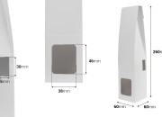 Bela papirna kutija 60x60x260 mm za bočice osveživača prostora sa mestom za štapiće - 20 kom Bela papirna kutija 60x60x260 mm za bočice osveživača prostora sa mestom za štapiće - 20 kom