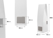 Bela papirna kutija 72x72x260 mm za bočice osveživača prostora sa mestom za štapiće - 20 kom Bela papirna kutija 72x72x260 mm za bočice osveživača prostora sa mestom za štapiće - 20 kom