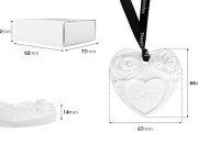 Gipsani viseći osveživač prostora u obliku srca 67x14x65mm u pojedinačnoj poklon kutiji-dimenzije_slike