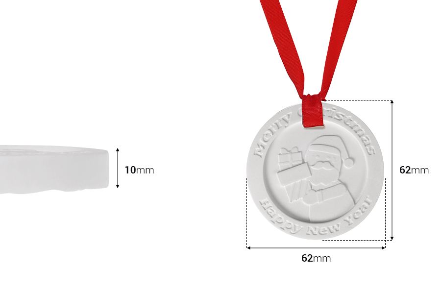 Gipsani viseći osveživač prostora u raznim Božićnim dizajnima 62x10 mm sa trakom (sa mirisom)-dimenzije_slike