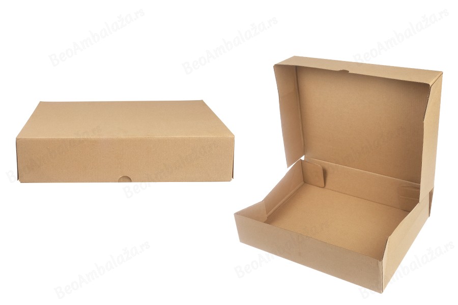 Kartonska kutija za pakovanje 380x290x85 mm od troslojnog kartona, samosklapajuća - 10 kom-slika_proizvoda