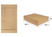 Kartonska kutija za pakovanje 380x290x85 mm od troslojnog kartona, samosklapajuća - 10 kom Kartonska kutija za pakovanje 380x290x85 mm od troslojnog kartona, samosklapajuća - 10 kom
