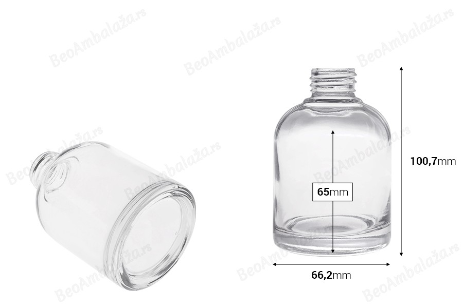 Cilindrična staklena bočica od 150 mL (PP 28) za osveživač prostora-dimenzije_slike