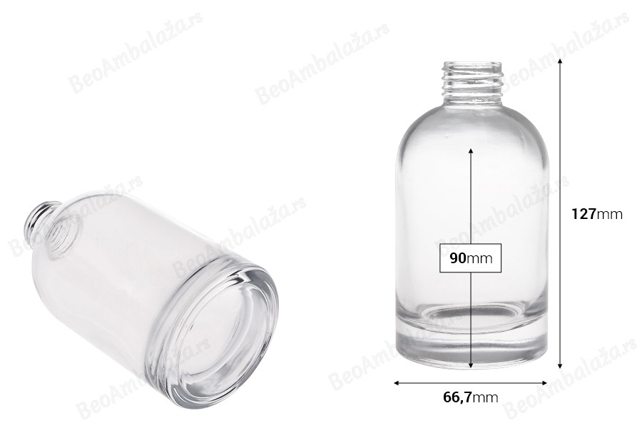 Cilindrična staklena bočica od 200 mL (PP 28) za osveživač prostora-dimenzije_slike