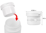 Zamenska unutrašnja bela teglica 30mL sa belim zatvaračem za šifru 19-3290-dimenzije_slike