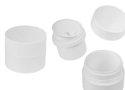 Plastična dopunjiva teglica 30mL sa zatvaračem i plastičnim međupoklopcem-slika_proizvoda