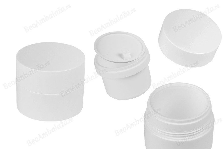 Plastična dopunjiva teglica 30mL sa zatvaračem i plastičnim međupoklopcem-slika_proizvoda