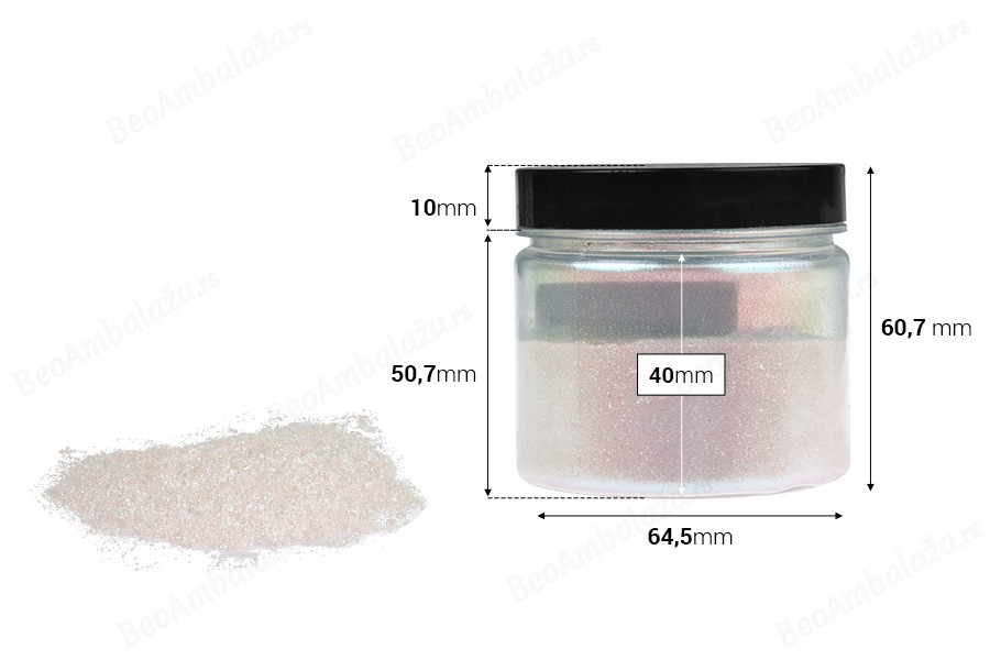 Praškasta boja 50 gr u biserno beloj boji-dimenzije_slike